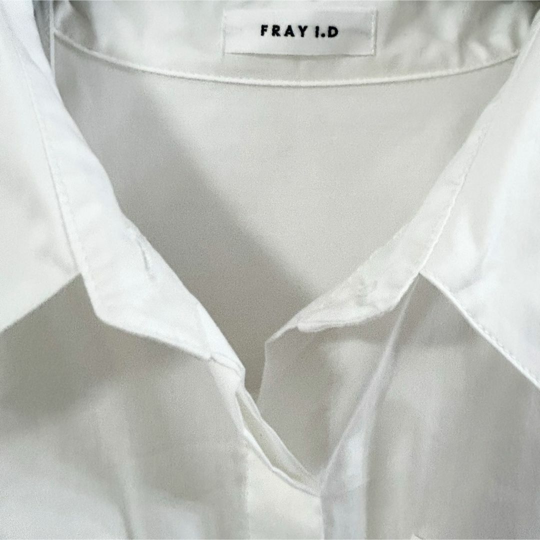 FRAY I.D - 試着のみ FRAY I.D オーバーラップシャツワンピース FRAY I.D - 試着のみ FRAY I.D オーバーラップシャツワンピース