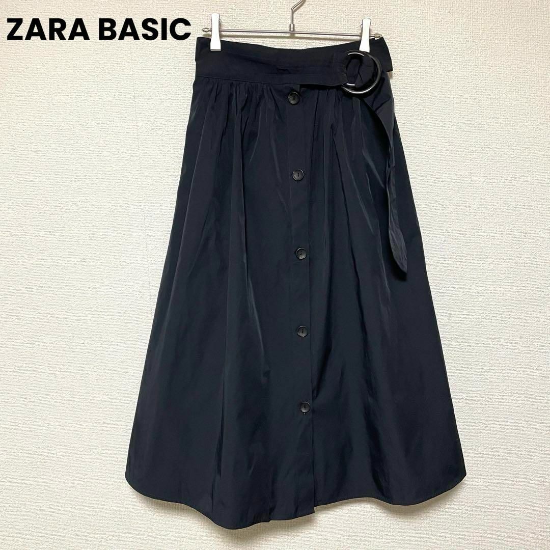 ZARA - zo281 ZARA BASIC ザラ/フロントボタンロングスカートの ZARA - zo281 ZARA BASIC ザラ/フロントボタンロングスカートの