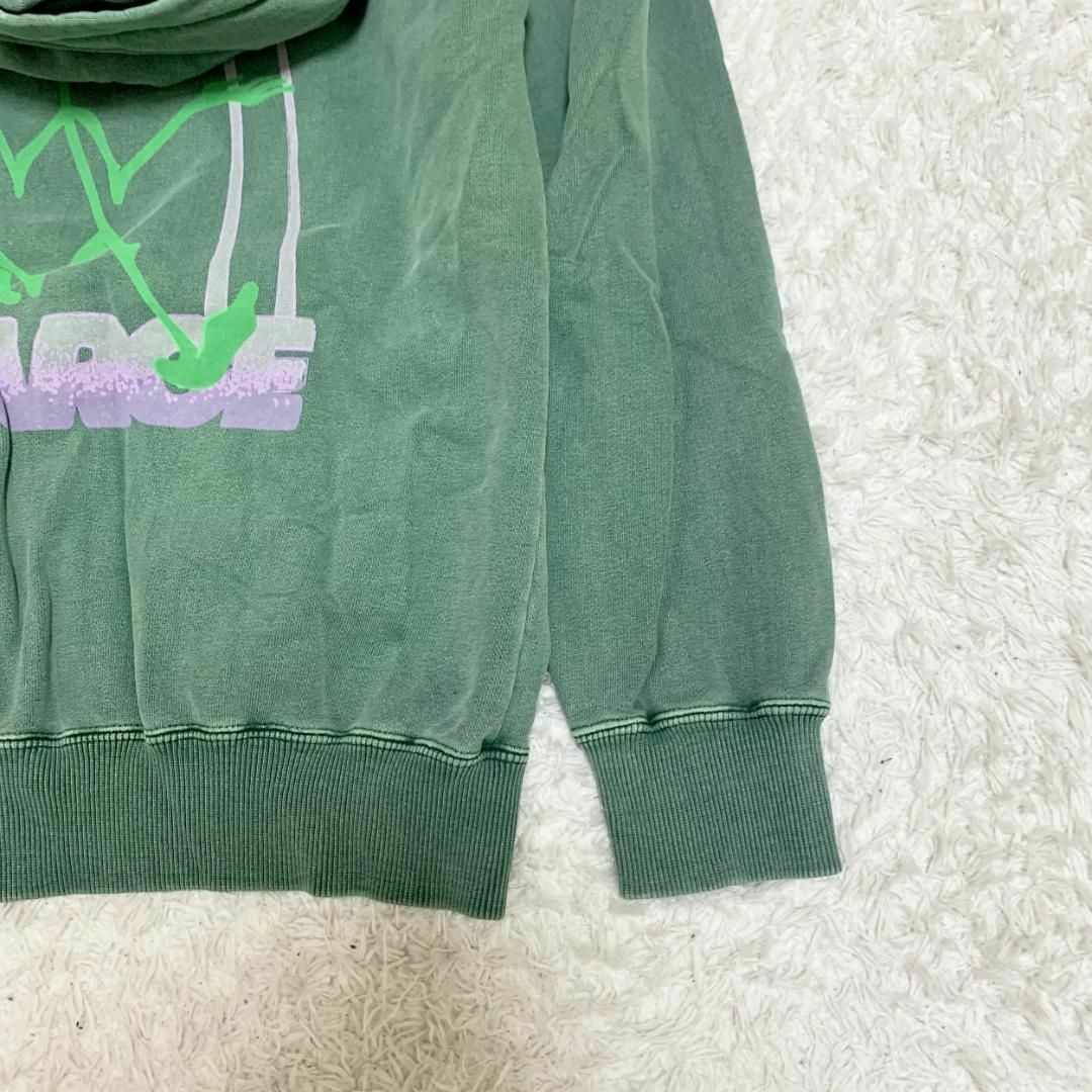XLARGE(エクストララージ)のエクストララージ ピグメント プルオーバーフードスウェット S グリーン ■ メンズのトップス(スウェット)の商品写真