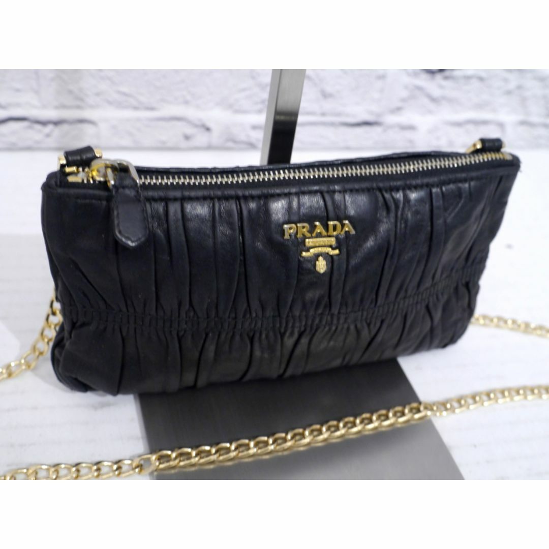 PRADA - ◇PRADA プラダ NAPPA レザー ショルダー バッグ PRADA - ◇PRADA プラダ NAPPA レザー ショルダー バッグ