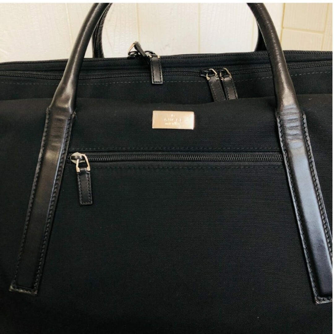 GUCCI - 【美品】GUCCI グッチ ボストンバッグ ブラック 黒の GUCCI - 【美品】GUCCI グッチ ボストンバッグ ブラック 黒の