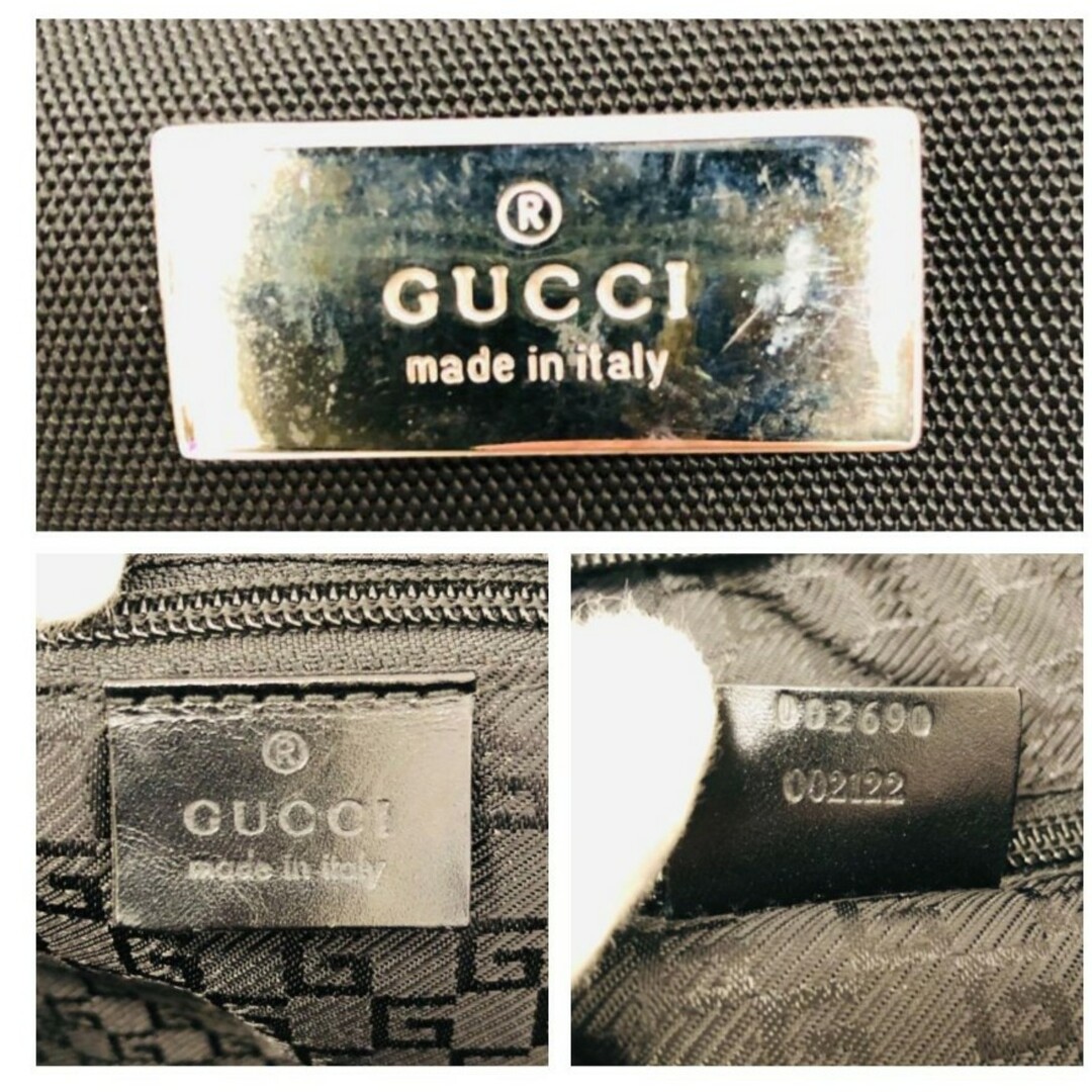 GUCCI - 【美品】GUCCI グッチ ボストンバッグ ブラック 黒の GUCCI - 【美品】GUCCI グッチ ボストンバッグ ブラック 黒の