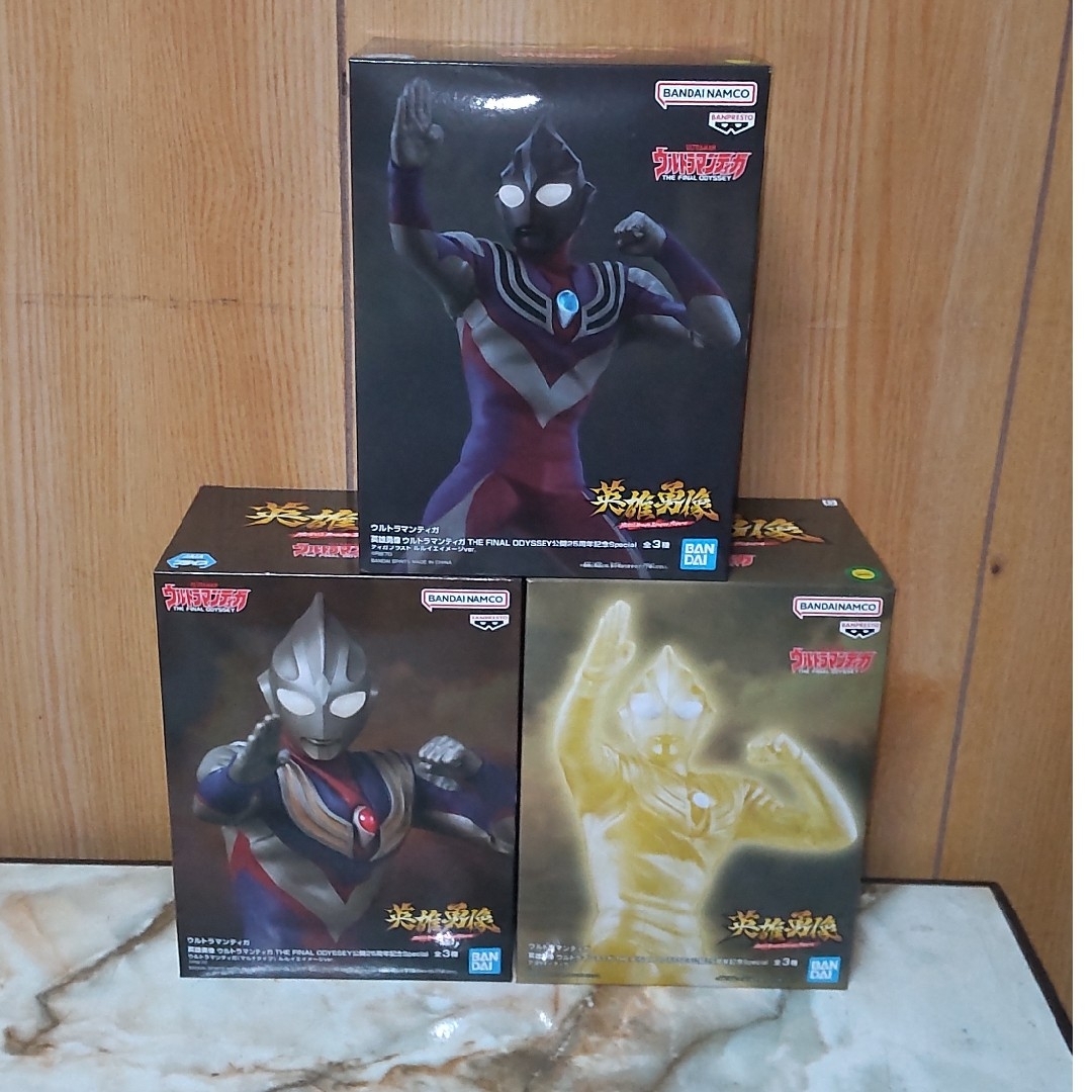 ウルトラマンティガ 英雄勇像 フィギュア A B C 3種セットの通販 ウルトラマンティガ 英雄勇像 フィギュア A B C 3種セットの通販