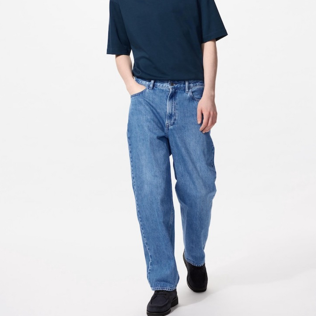UNIQLO - ユニクロ ワイドストレートジーンズ ストレートデニム UNIQLO - ユニクロ ワイドストレートジーンズ ストレートデニム