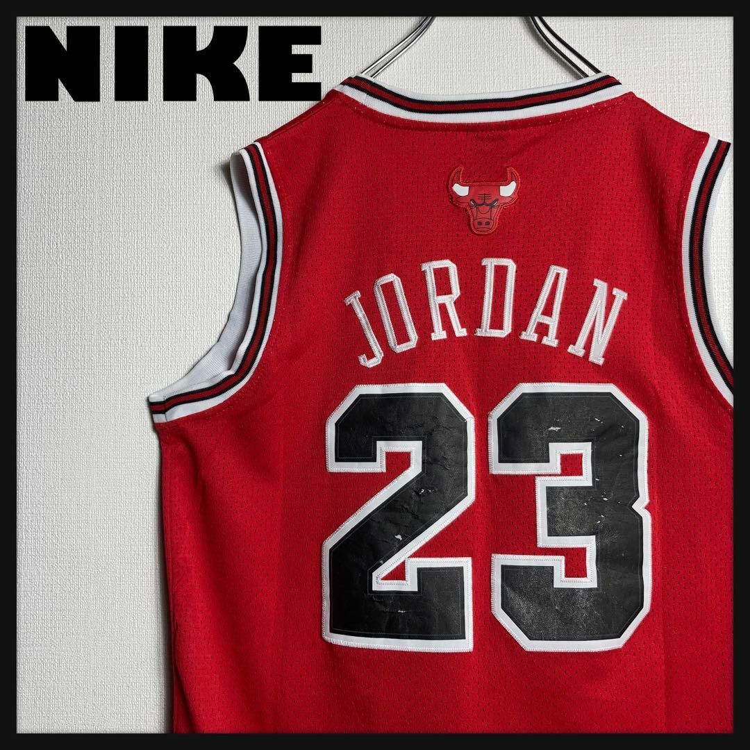 NIKE - 90s NIKE ゲームシャツ BULLS ジョーダン NBA タンク NIKE - 90s NIKE ゲームシャツ BULLS ジョーダン NBA タンク