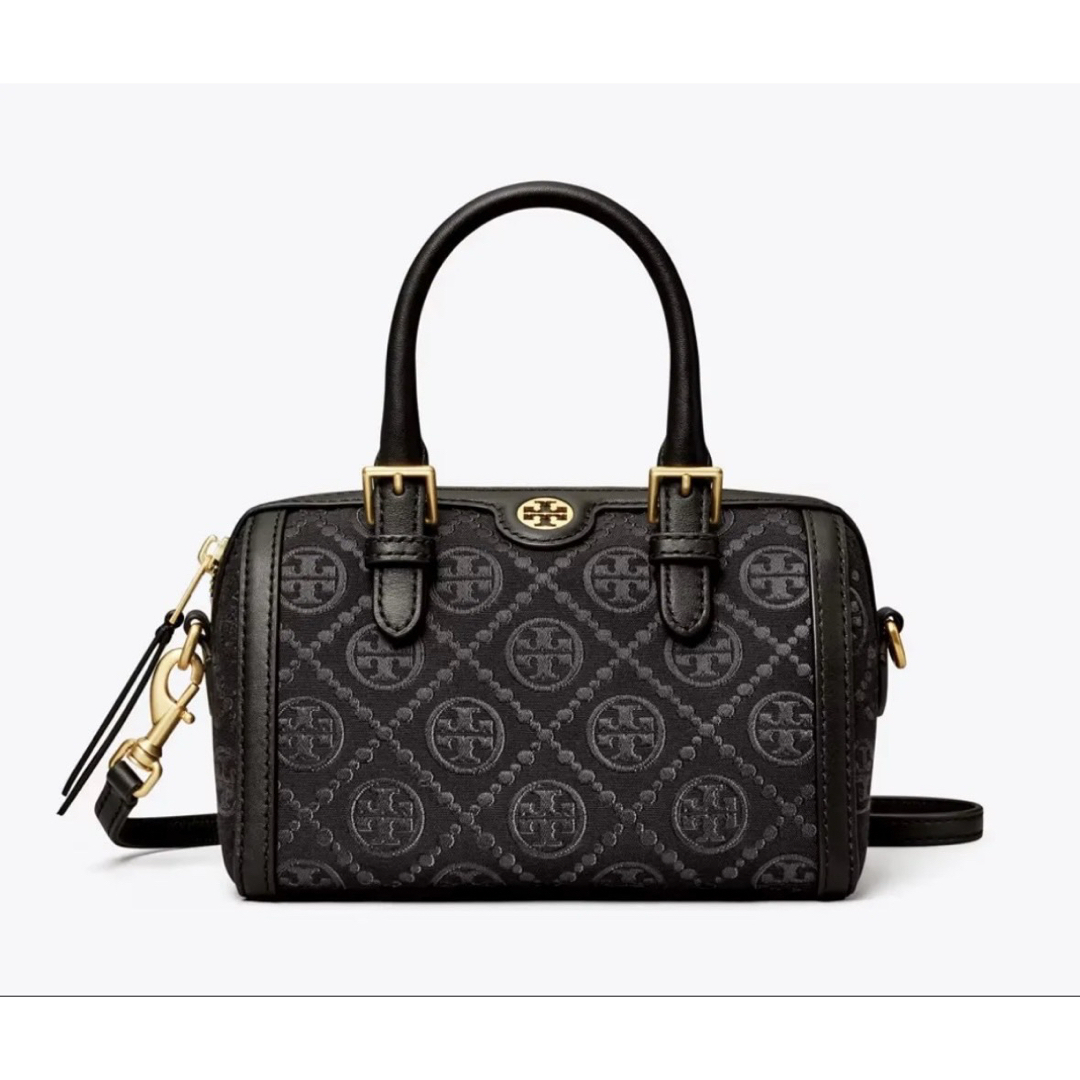 Tory Burch - Tモノグラム ミニバレルバッグ ハンドバッグ Tory Burch - Tモノグラム ミニバレルバッグ ハンドバッグ
