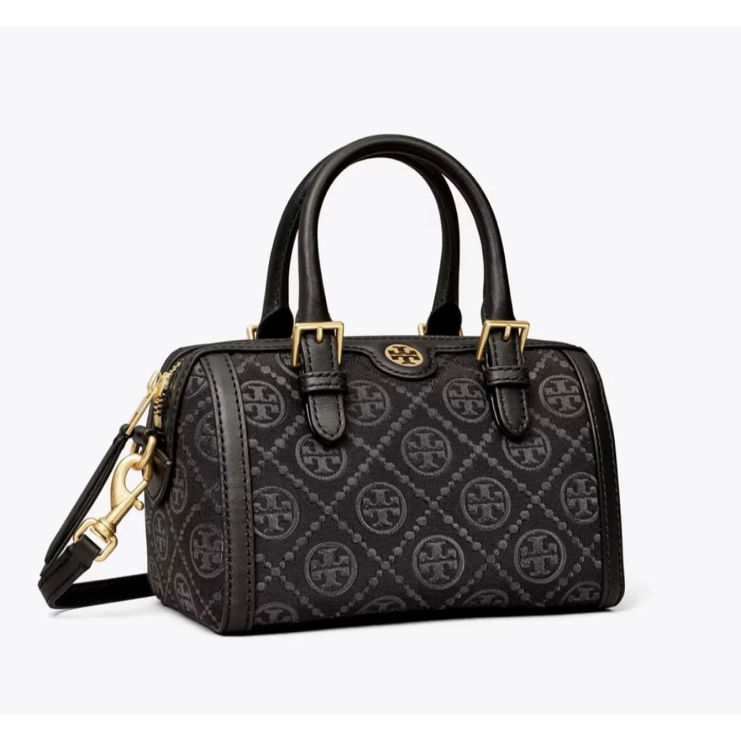 Tory Burch - Tモノグラム ミニバレルバッグ ハンドバッグ Tory Burch - Tモノグラム ミニバレルバッグ ハンドバッグ