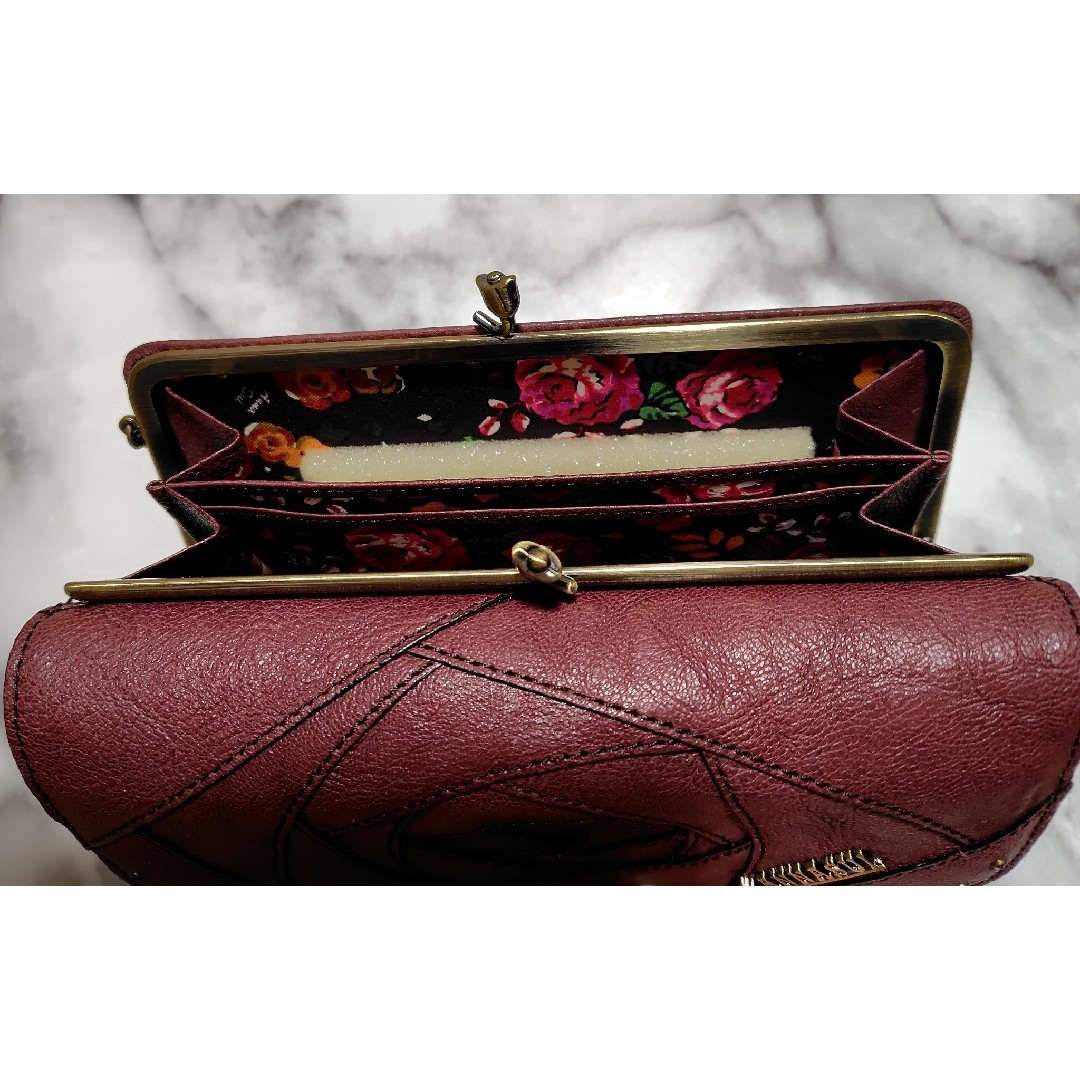 ANNA SUI - アナスイ がま口長財布 ローズの通販 by 月見 's ANNA SUI - アナスイ がま口長財布 ローズの通販 by 月見 's