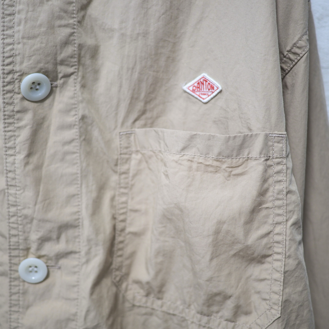 DANTON - DANTON 20SS コットンポプリン カバーオール-Beige/42 DANTON - DANTON 20SS コットンポプリン カバーオール-Beige/42