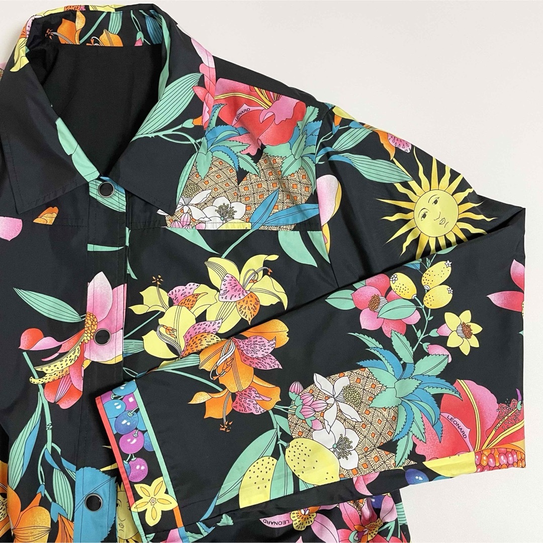 LEONARD - LEONARD レオナール リバーシブル 花柄 総柄 LEONARD - LEONARD レオナール リバーシブル 花柄 総柄