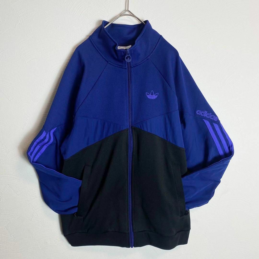 adidas - 【希少デザイン】adidasジャージ 生地切替 バイカラー adidas - 【希少デザイン】adidasジャージ 生地切替 バイカラー