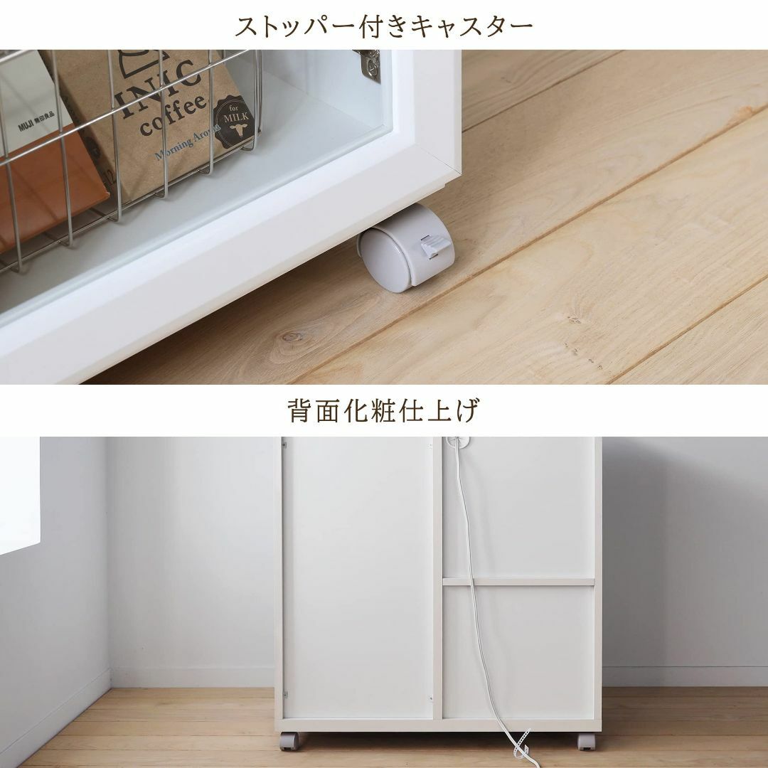 白井産業(Shirai) カウンターワゴン レンジ台 ホワイト 白 幅 白井産業(Shirai) カウンターワゴン レンジ台 ホワイト 白 幅