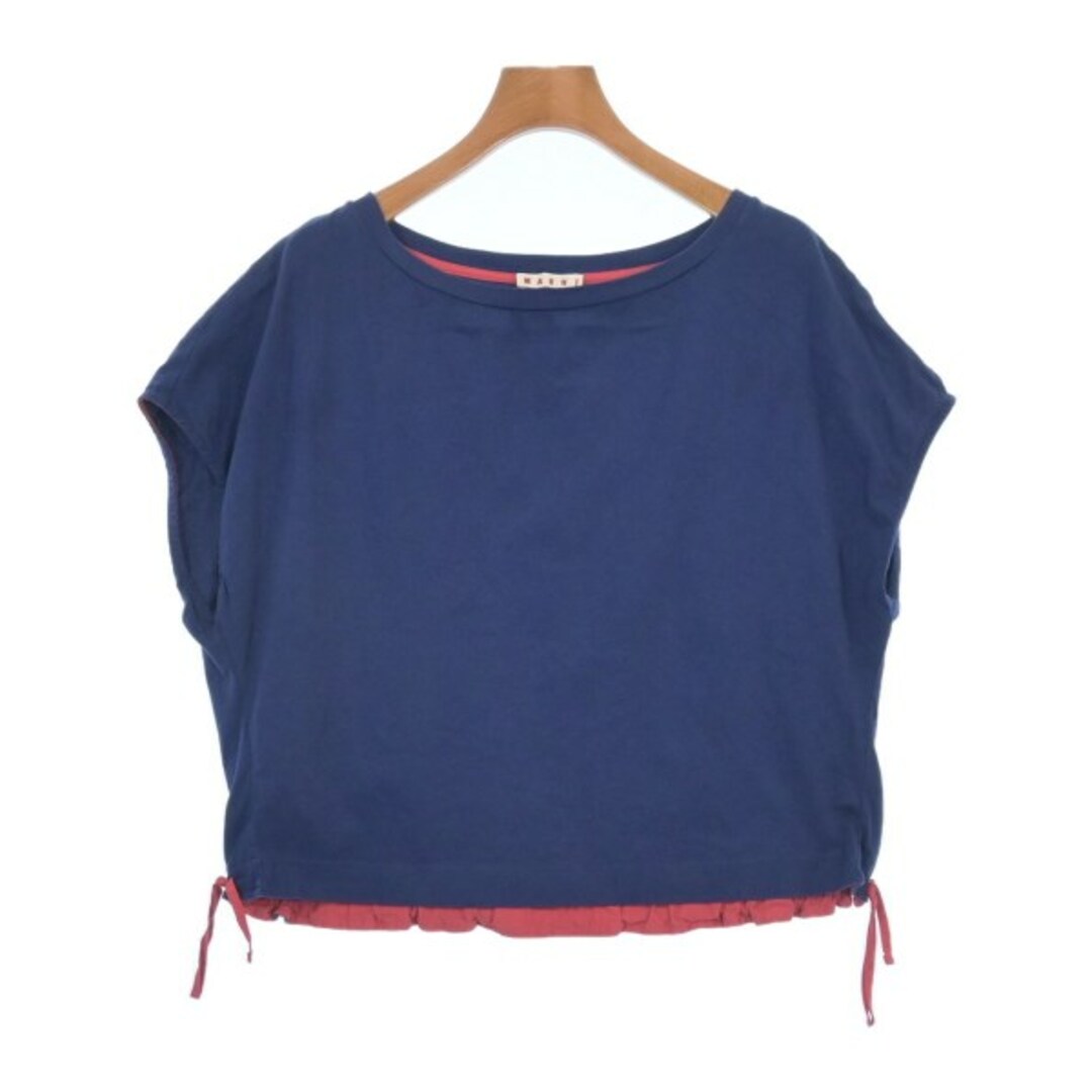 MARNI - MARNI マルニ Tシャツ・カットソー 36(XS位) 紺系x赤 MARNI - MARNI マルニ Tシャツ・カットソー 36(XS位) 紺系x赤