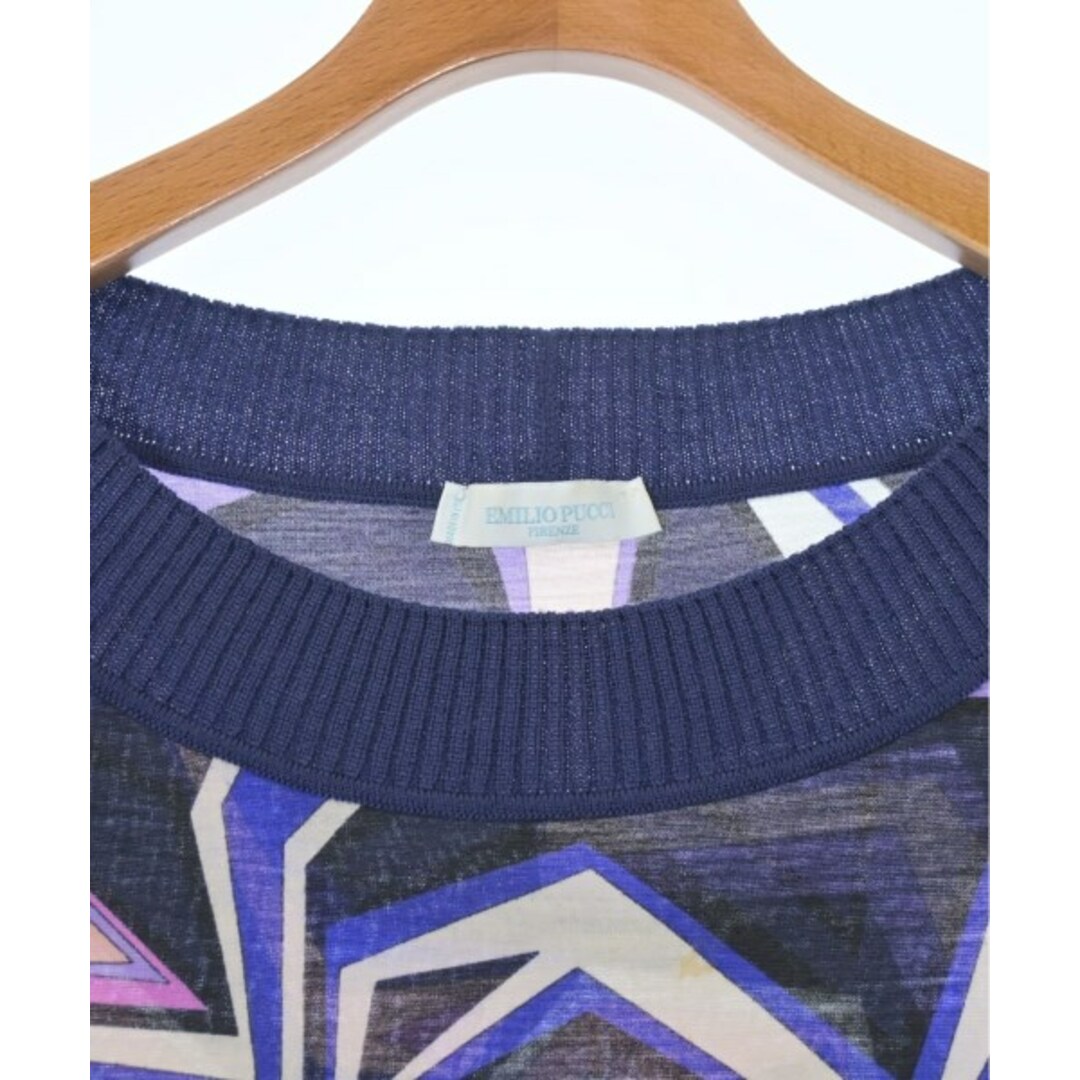 EMILIO PUCCI - EMILIO PUCCI ワンピース 42(M位) 紺xピンクx黒 EMILIO PUCCI - EMILIO PUCCI ワンピース 42(M位) 紺xピンクx黒