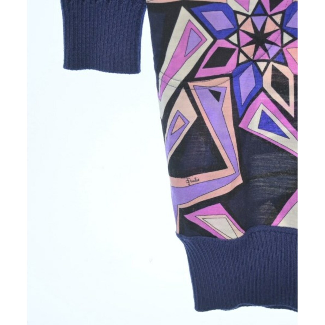 EMILIO PUCCI - EMILIO PUCCI ワンピース 42(M位) 紺xピンクx黒 EMILIO PUCCI - EMILIO PUCCI ワンピース 42(M位) 紺xピンクx黒