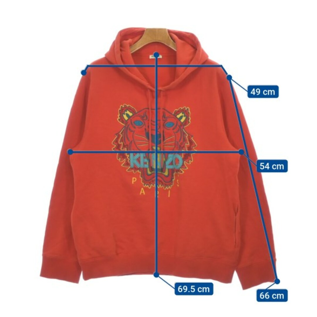 KENZO - KENZO ケンゾー パーカー -(XL位) 赤x水色x黄等 【古着 KENZO - KENZO ケンゾー パーカー -(XL位) 赤x水色x黄等 【古着