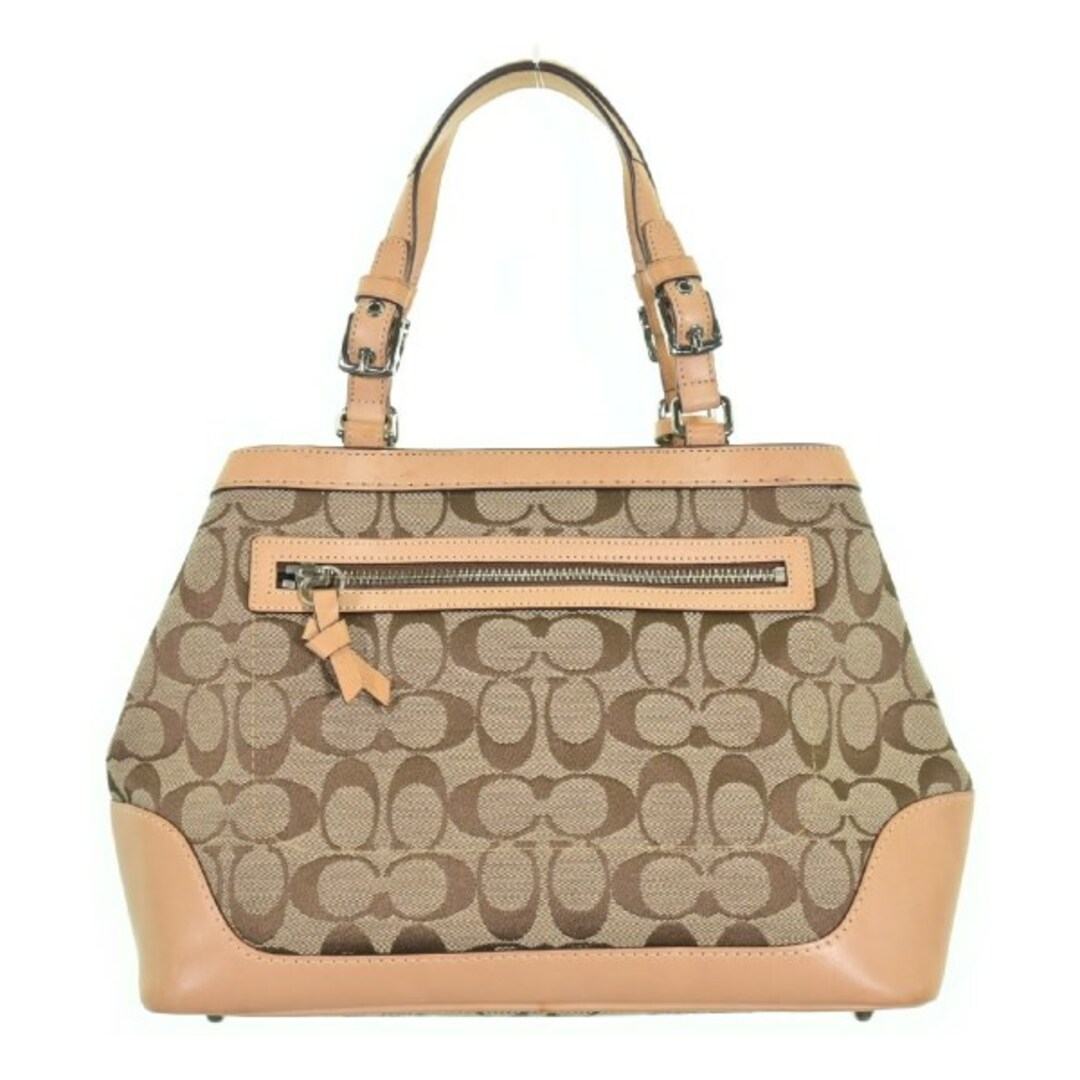 COACH - COACH コーチ ハンドバッグ - ベージュ 【古着】【中古 COACH - COACH コーチ ハンドバッグ - ベージュ 【古着】【中古