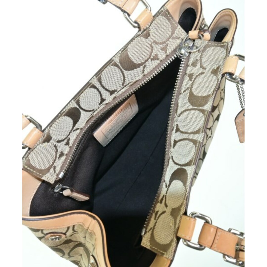 COACH - COACH コーチ ハンドバッグ - ベージュ 【古着】【中古 COACH - COACH コーチ ハンドバッグ - ベージュ 【古着】【中古