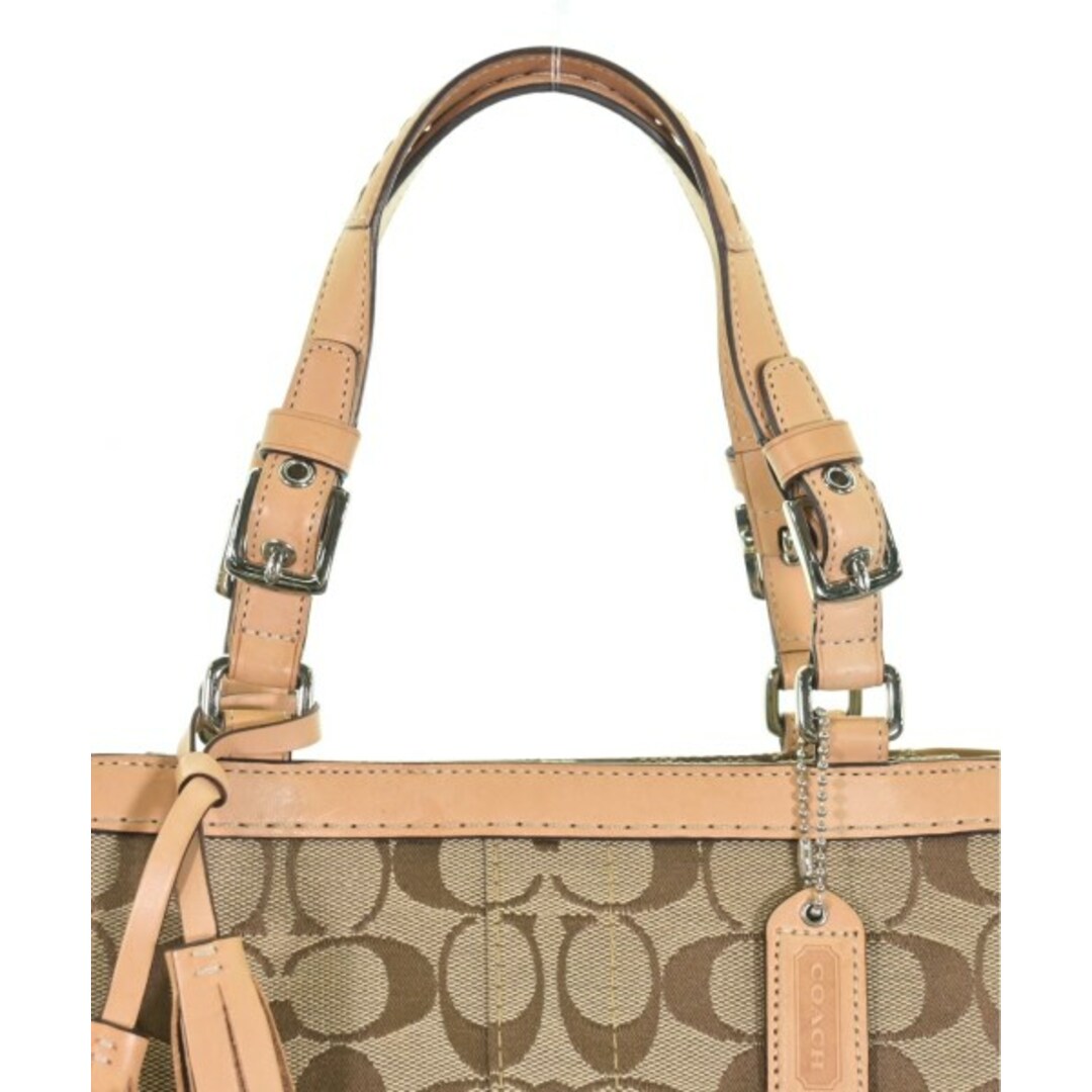 COACH - COACH コーチ ハンドバッグ - ベージュ 【古着】【中古 COACH - COACH コーチ ハンドバッグ - ベージュ 【古着】【中古