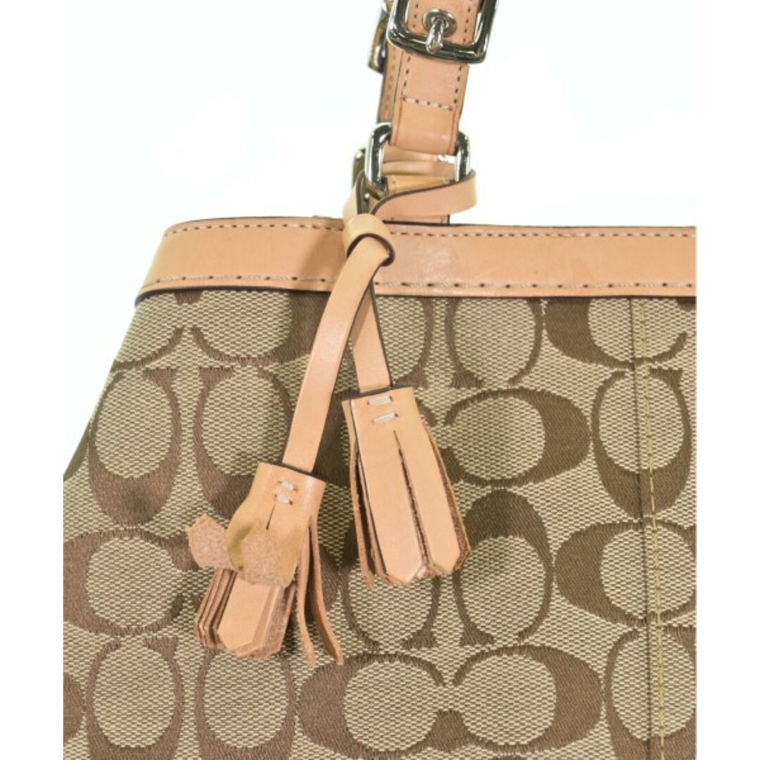 COACH - COACH コーチ ハンドバッグ - ベージュ 【古着】【中古 COACH - COACH コーチ ハンドバッグ - ベージュ 【古着】【中古