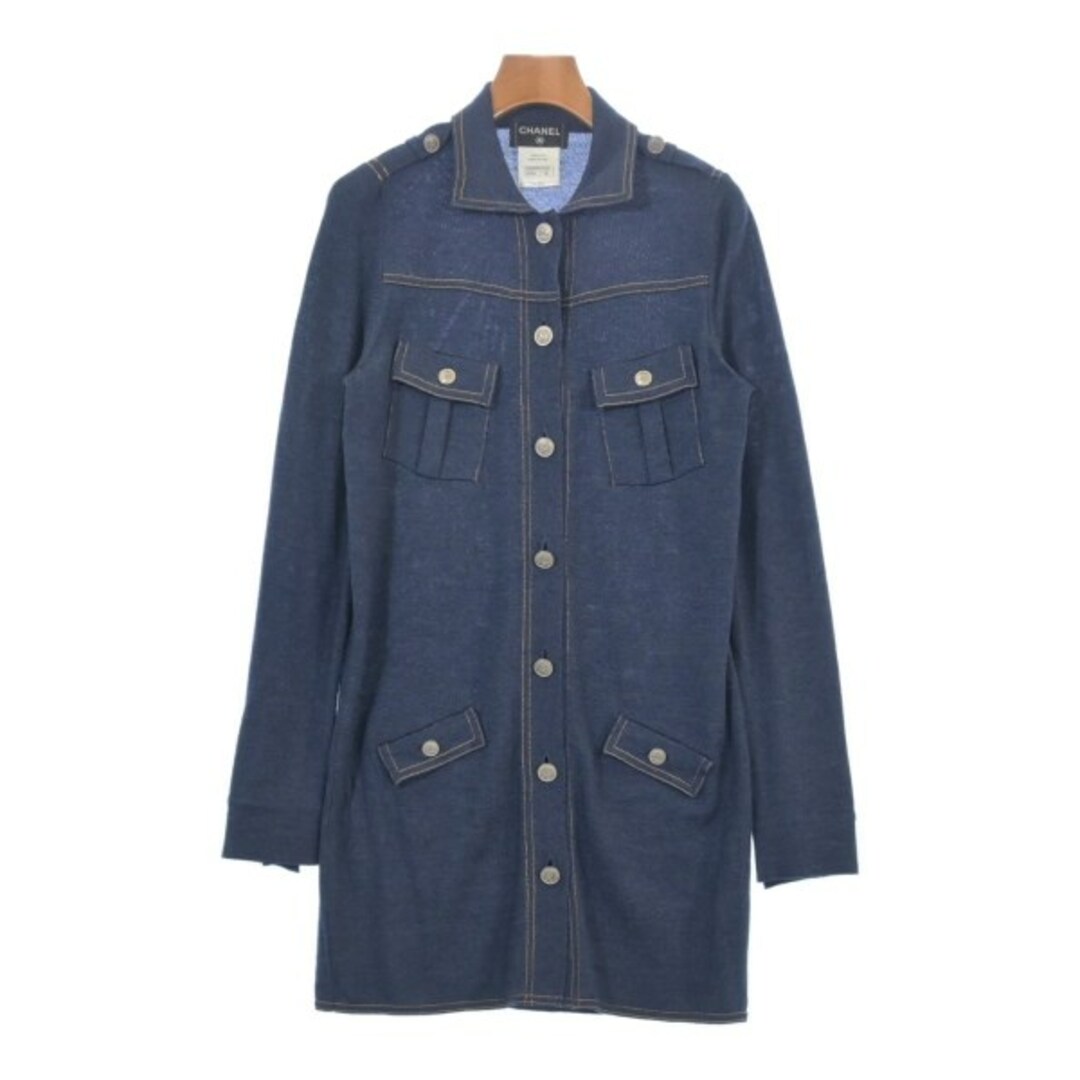 CHANEL - CHANEL シャネル ワンピース 36(S位) 青 【古着 CHANEL - CHANEL シャネル ワンピース 36(S位) 青 【古着