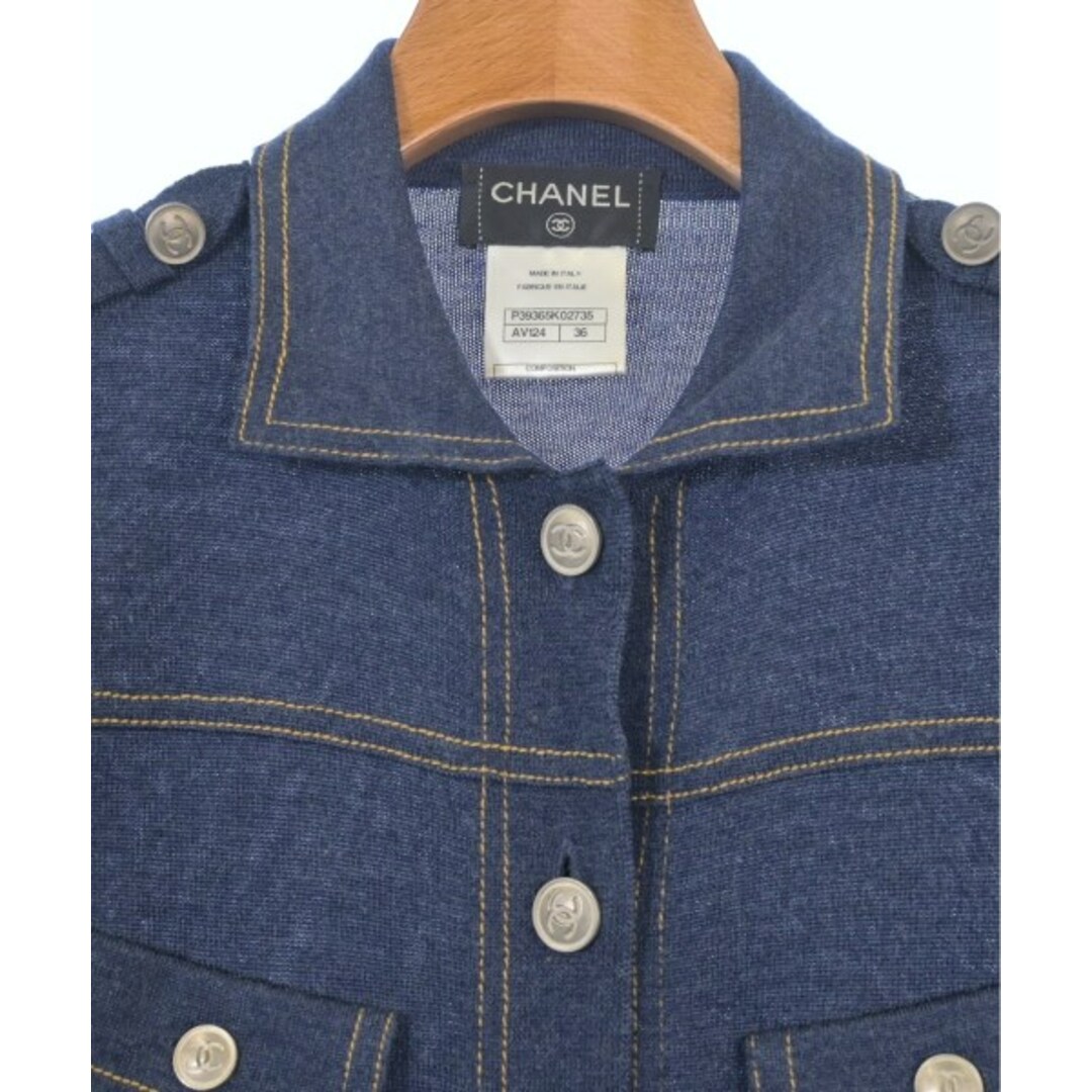 CHANEL - CHANEL シャネル ワンピース 36(S位) 青 【古着 CHANEL - CHANEL シャネル ワンピース 36(S位) 青 【古着