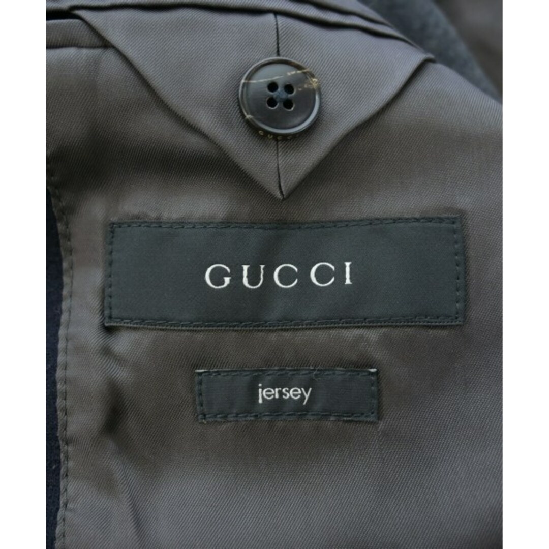 GUCCI - GUCCI グッチ テーラードジャケット 44(S位) 紺 GUCCI - GUCCI グッチ テーラードジャケット 44(S位) 紺