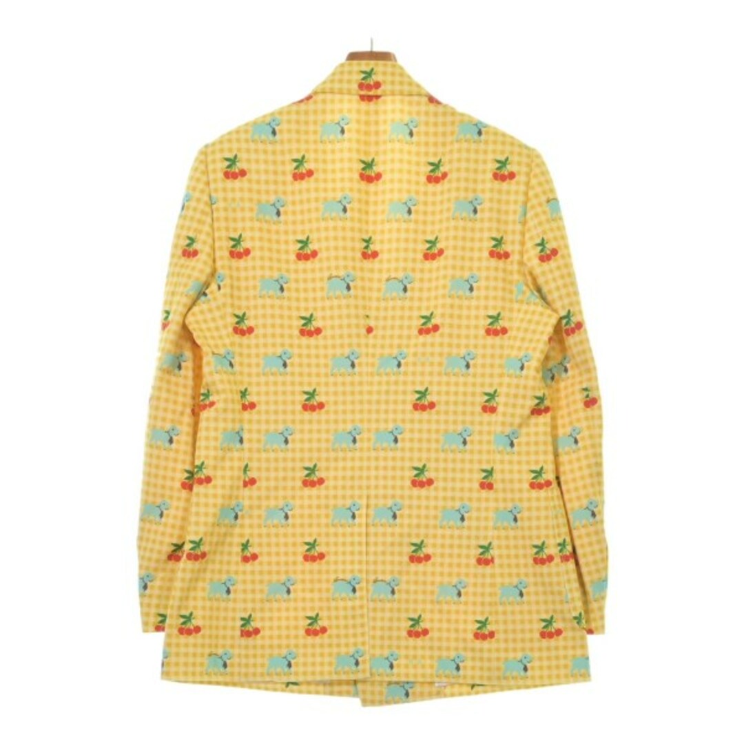 GUCCI グッチ テーラードジャケット 50(XL位) 黄x赤x水色等(総柄