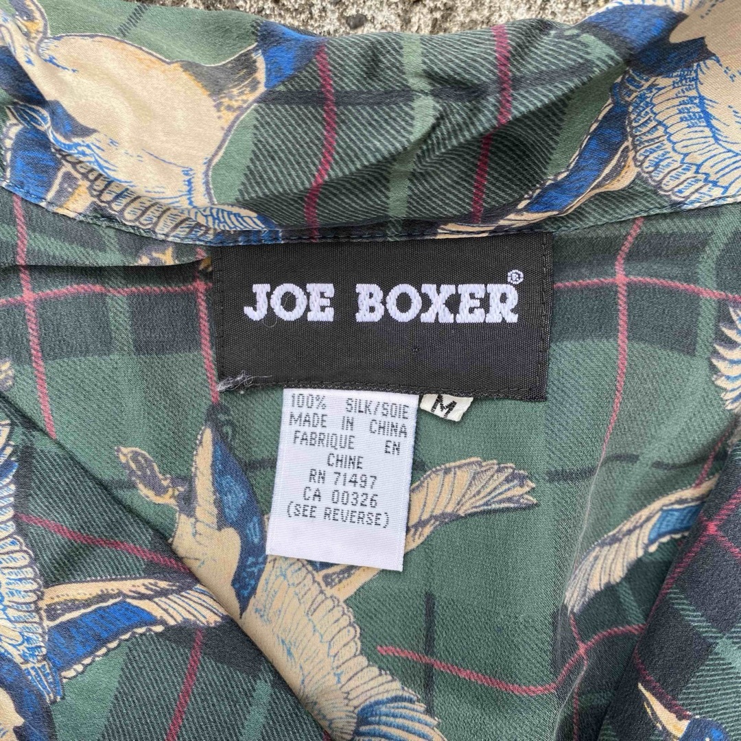 VINTAGE - 90年代ビンテージ JOE BOXER 総柄チェックシルク VINTAGE - 90年代ビンテージ JOE BOXER 総柄チェックシルク