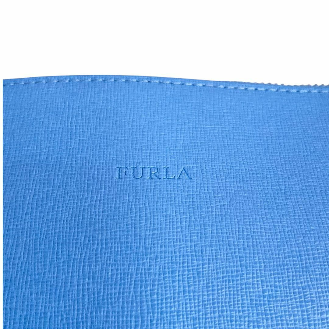 FURLA - 未使用 FURLA フルラ クラッチバッグ ブルー系 セカンド FURLA - 未使用 FURLA フルラ クラッチバッグ ブルー系 セカンド