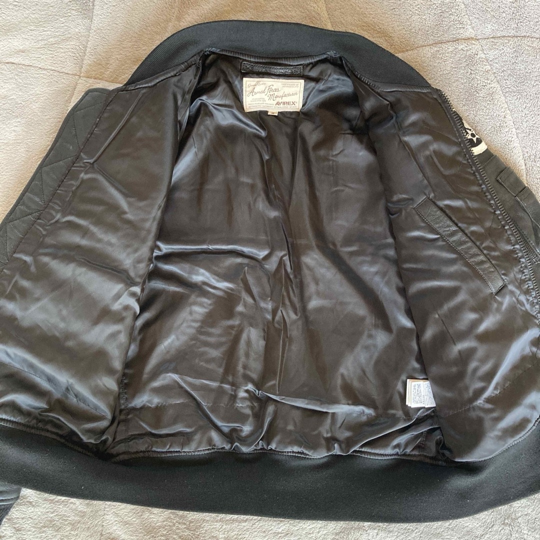 AVIREX - 極美品 AVIREX 山羊革 MA-1 レザージャケット ボンバー AVIREX - 極美品 AVIREX 山羊革 MA-1 レザージャケット ボンバー
