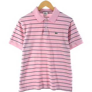 LACOSTE - 古着 ラコステ LACOSTE 半袖 ボーダー ポロシャツ LACOSTE - 古着 ラコステ LACOSTE 半袖 ボーダー ポロシャツ