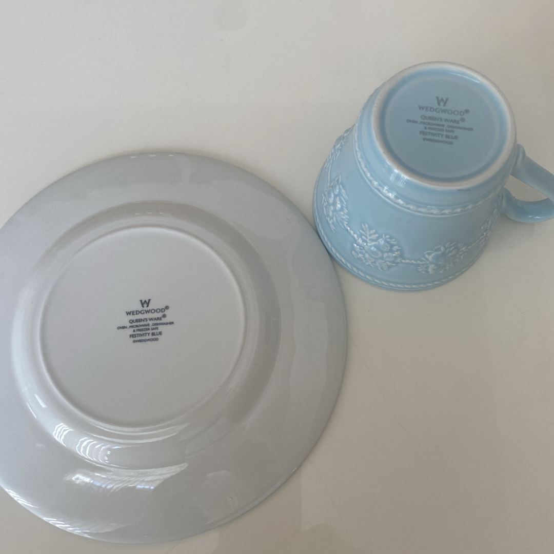 WEDGWOOD - ウェッジウッド マグカップ&プレート 2組セットの WEDGWOOD - ウェッジウッド マグカップ&プレート 2組セットの