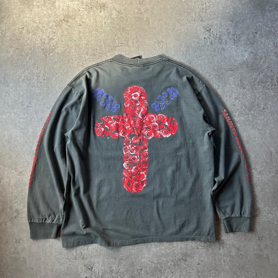 VINTAGE - セントマイケル ロンtシャツ フェードブラック/墨黒 VINTAGE - セントマイケル ロンtシャツ フェードブラック/墨黒