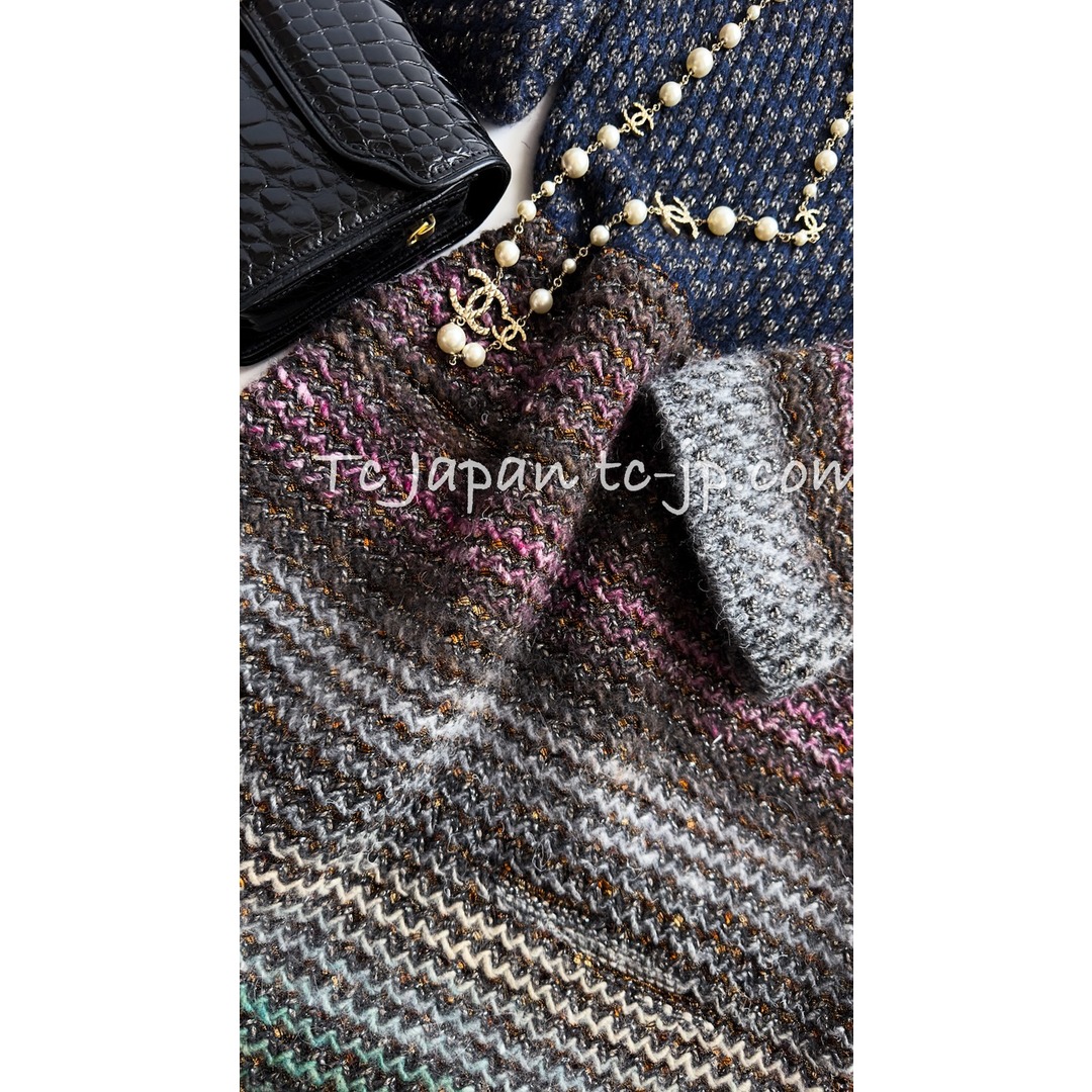 CHANEL - シャネル ワンピース CHANEL ネイビー メタリック CHANEL - シャネル ワンピース CHANEL ネイビー メタリック