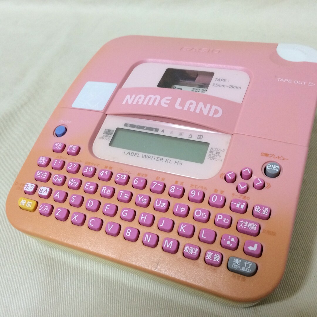 CASIO - W282 カシオ CASIO ネームランド ラベルライター KL-H5 CASIO - W282 カシオ CASIO ネームランド ラベルライター KL-H5
