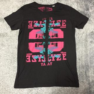 ディーゼル(DIESEL)の未使用★ディーゼル★半袖Tシャツ(黒 プリント)(Tシャツ/カットソー(半袖/袖なし))