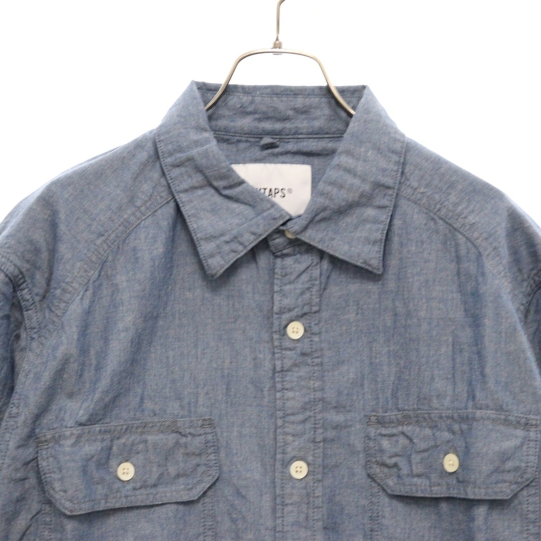 W)taps - WTAPS ダブルタップス 20SS CELL LS SHIRT INDIGO W)taps - WTAPS ダブルタップス 20SS CELL LS SHIRT INDIGO