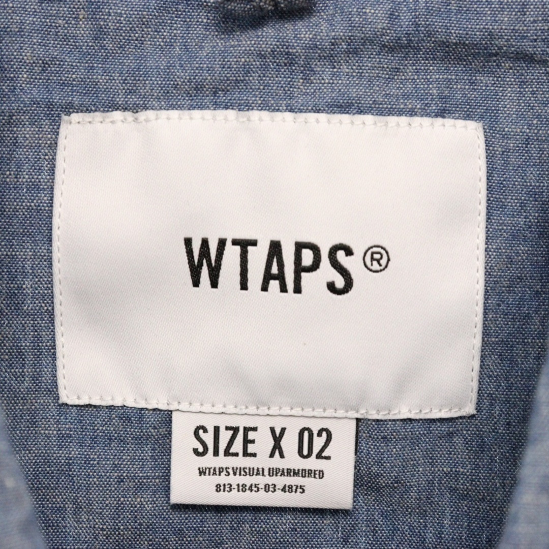 W)taps - WTAPS ダブルタップス 20SS CELL LS SHIRT INDIGO W)taps - WTAPS ダブルタップス 20SS CELL LS SHIRT INDIGO