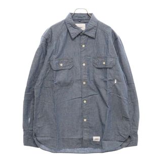 W)taps - WTAPS ダブルタップス 20SS CELL LS SHIRT INDIGO W)taps - WTAPS ダブルタップス 20SS CELL LS SHIRT INDIGO