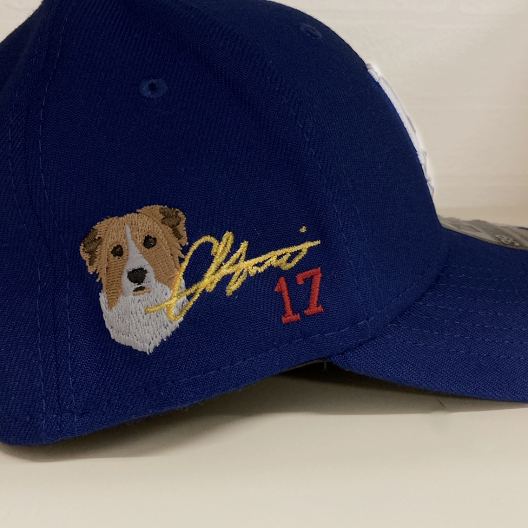 NEW ERA - ドジャース大谷選手サインとデコピンの刺繍入り NEW ERA - ドジャース大谷選手サインとデコピンの刺繍入り