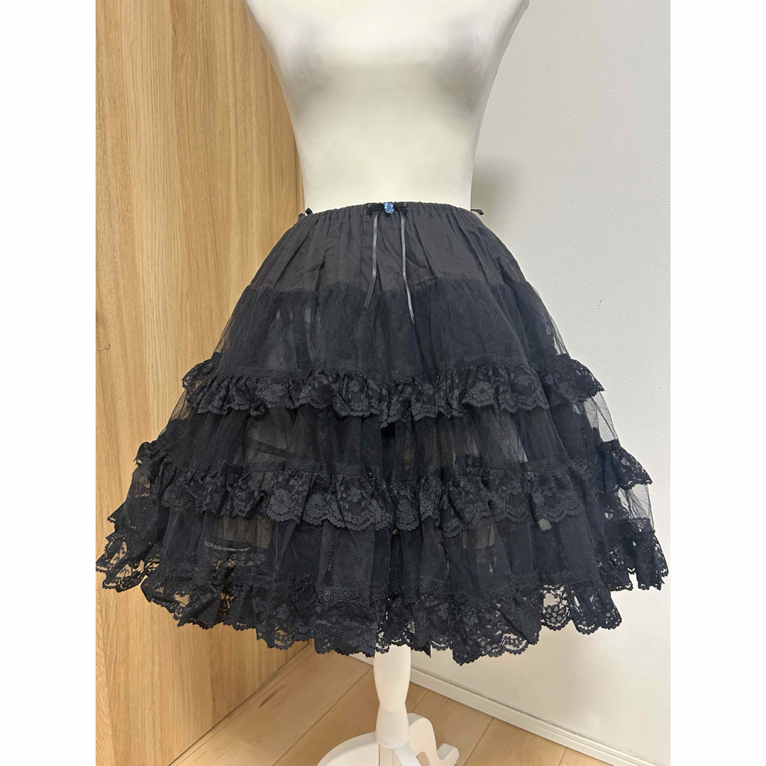 Moi-meme-Moitie - ク5 Moi-meme-moitie 青薔薇パニエ スカート Moi-meme-Moitie - ク5 Moi-meme-moitie 青薔薇パニエ スカート