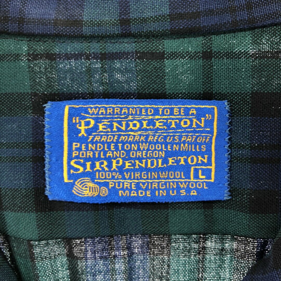 PENDLETON - 古着 70年代 ペンドルトン PENDLETON ブラック PENDLETON - 古着 70年代 ペンドルトン PENDLETON ブラック