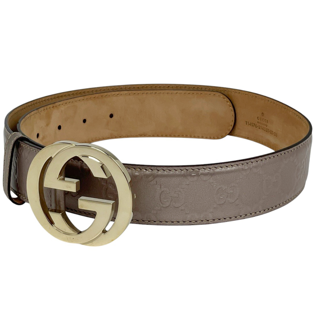 GUCCI - グッチ インターロッキングG ベルト レディース 【中古 GUCCI - グッチ インターロッキングG ベルト レディース 【中古