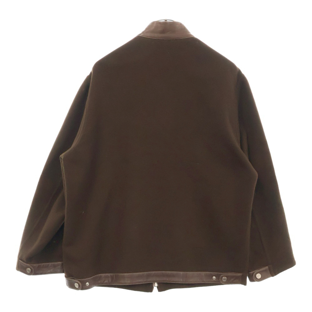 HERMES - HERMES エルメス 2001年製 カシミヤ レザードッキング HERMES - HERMES エルメス 2001年製 カシミヤ レザードッキング