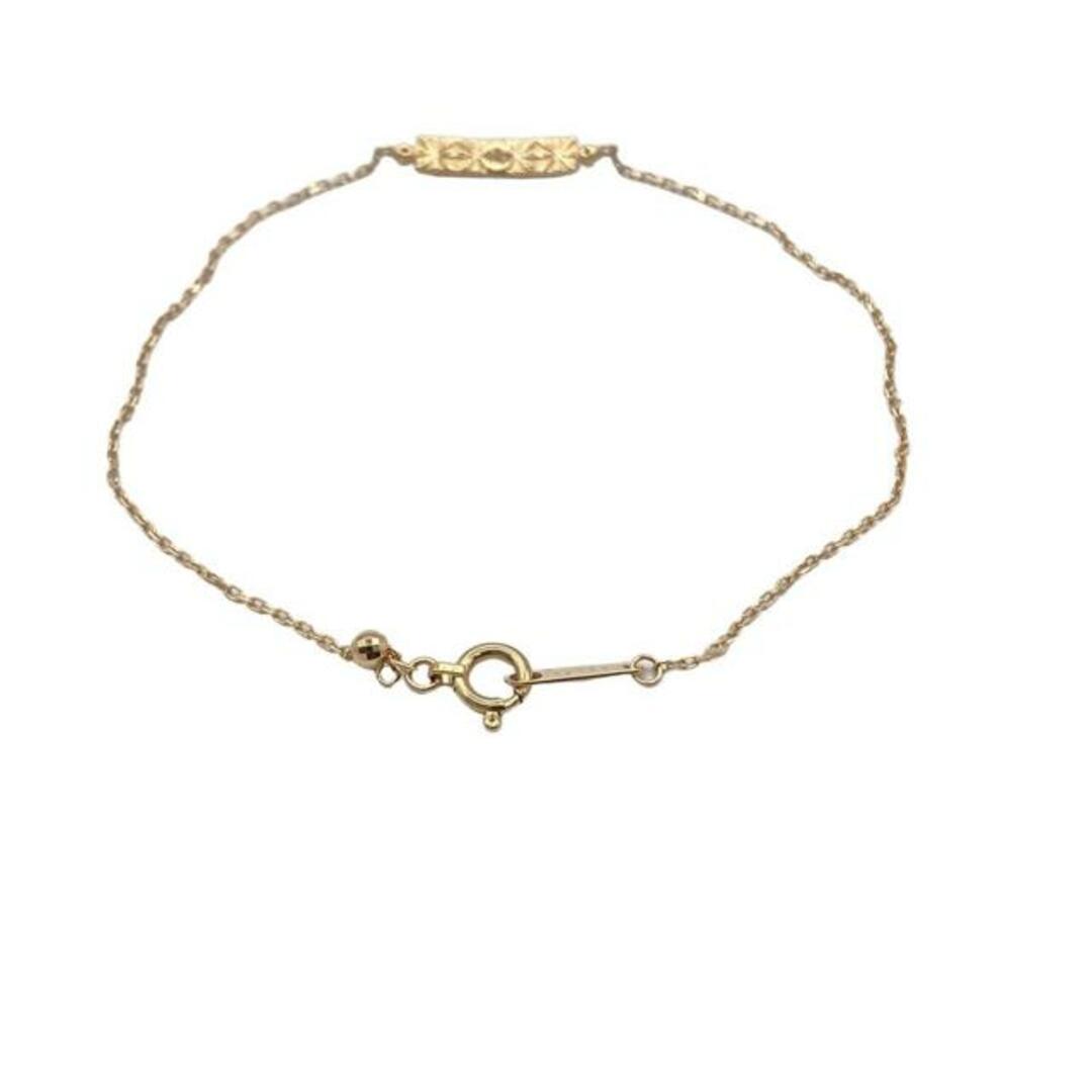 agete - agete(アガット) ブレスレット美品 - K10PG agete - agete(アガット) ブレスレット美品 - K10PG