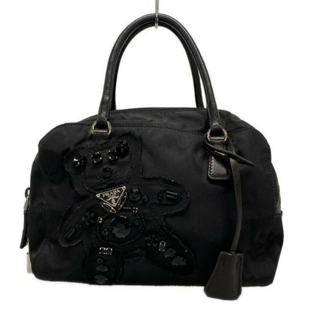 PRADA - PRADA(プラダ) ハンドバッグ トライアングルロゴ 黒 PRADA - PRADA(プラダ) ハンドバッグ トライアングルロゴ 黒