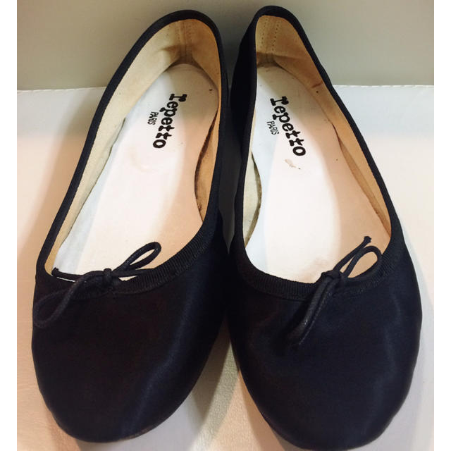 repetto(レペット)のレペット♡ブラックサテン バレー パンプス♡ レディースの靴/シューズ(ハイヒール/パンプス)の商品写真