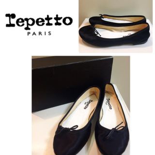 レペット(repetto)のレペット♡ブラックサテン バレー パンプス♡(ハイヒール/パンプス)