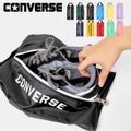 シューズケース 陸上 おしゃれ かわいい CONVERSE コンバース シューバッグ 大人 バスケットボール C2001097 キッズ ジュニア メンズ レディース シューバック 靴入れ ミニバス 部活 クラブ ジム 上 1911/ブラック×ホワイト